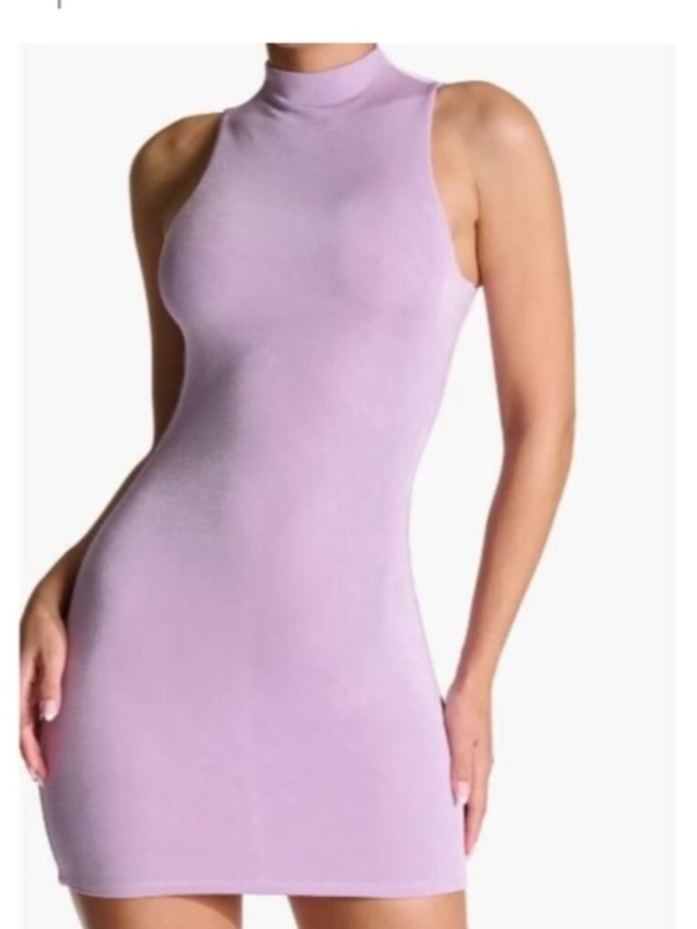 NAKED WARDROBE Women's Mock Neck Minidress - size XL - NEW